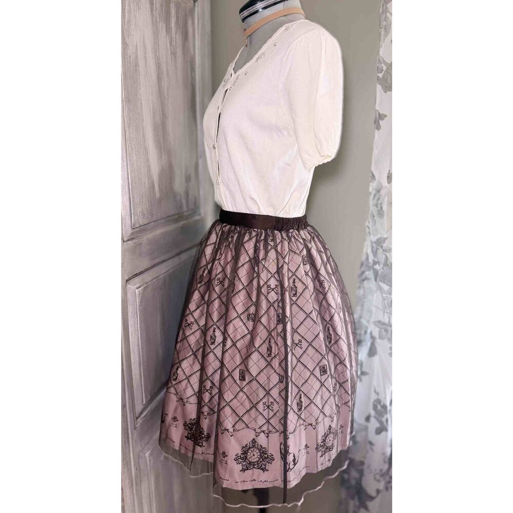 Axes Femme Poetique Tulle Kitty Cat Skirt Feroux Bijoux Cardigan Blouse Himekaji - Picture 3 of 16